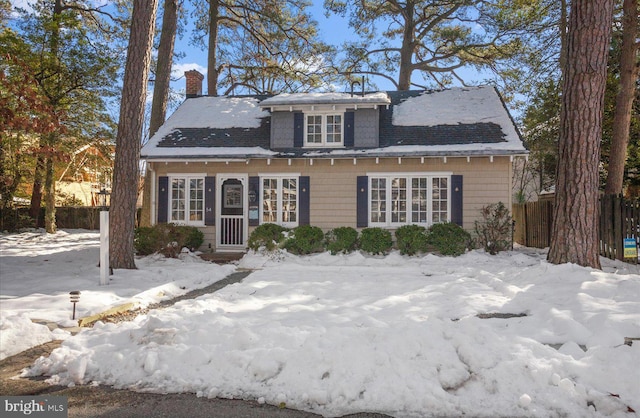 view of bungalow-style house