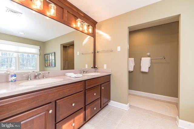 bathroom with vanity