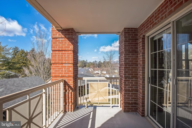 view of balcony