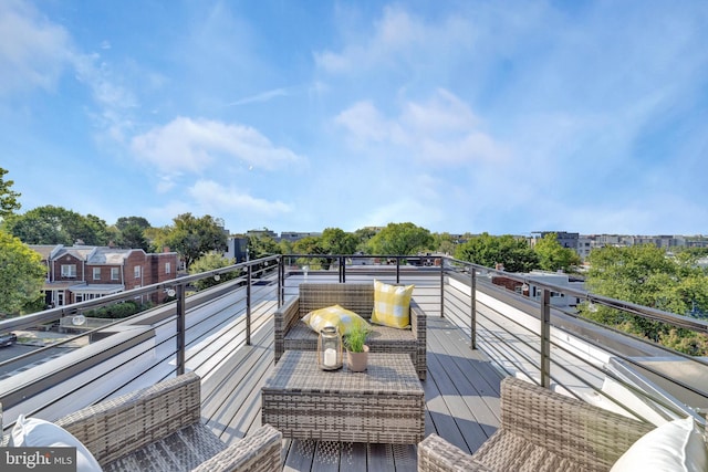 balcony with an outdoor living space