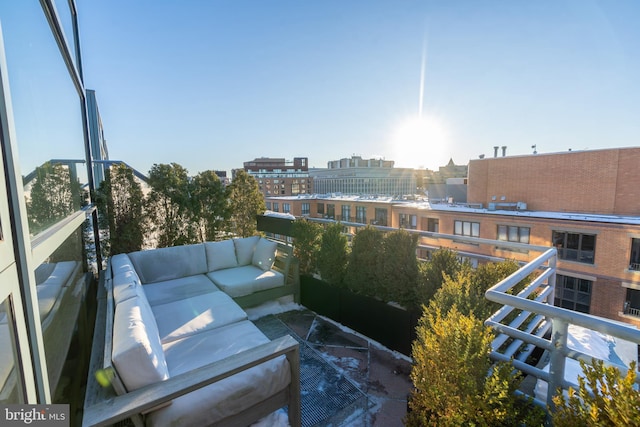 balcony with an outdoor living space