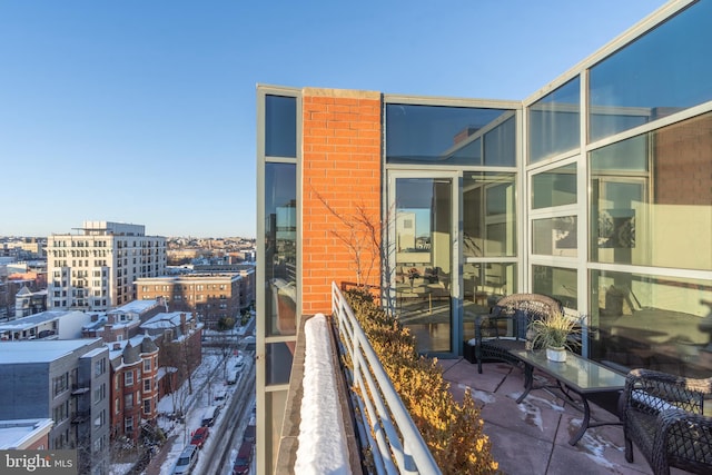 view of balcony