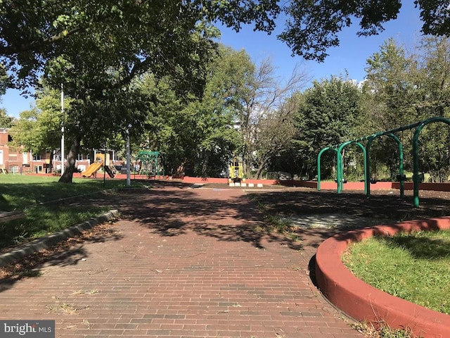 view of community featuring a playground