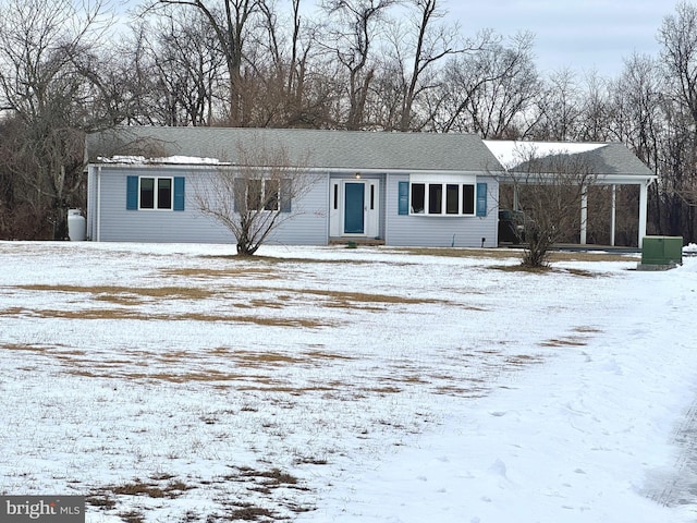 view of front of home