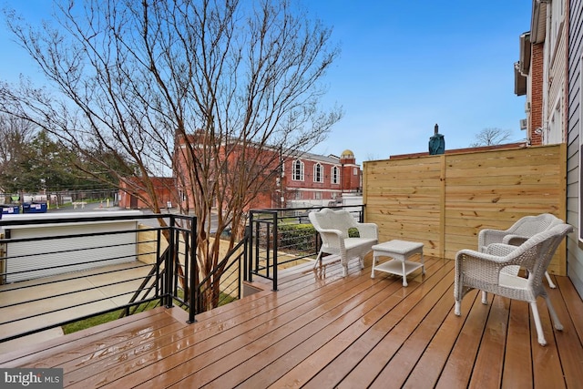 view of wooden terrace