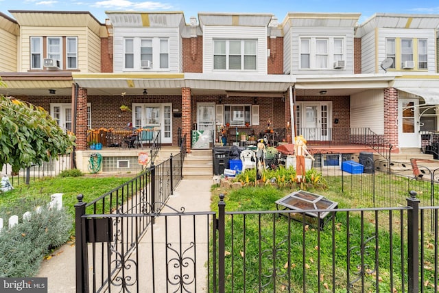 multi unit property with covered porch