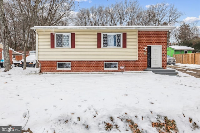 view of front of home