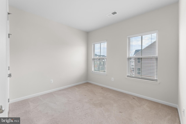 view of carpeted empty room