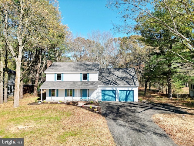 view of front of property with covered porch