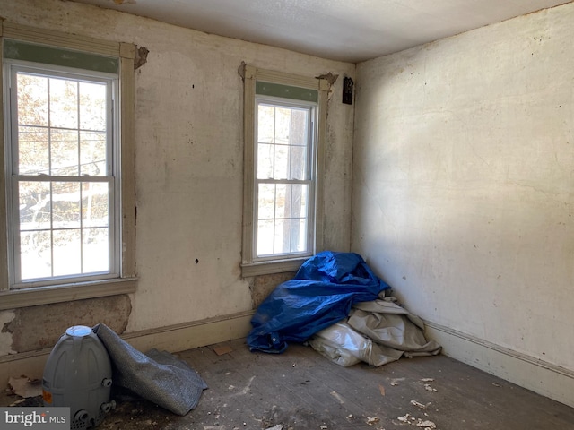 unfurnished room with a wealth of natural light