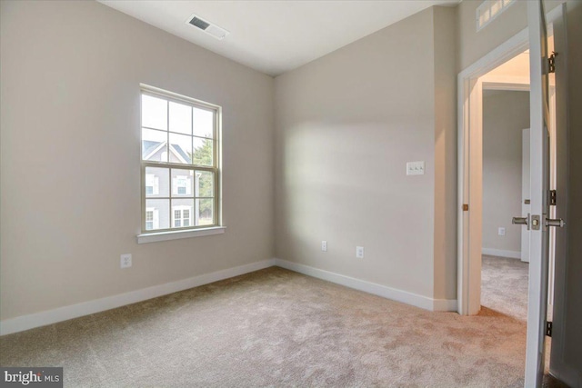 view of carpeted empty room