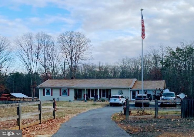 view of ranch-style home