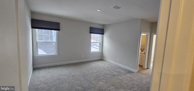 view of carpeted empty room