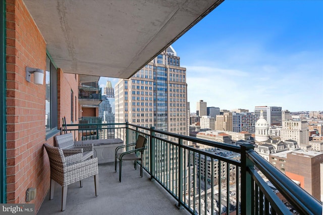 view of balcony