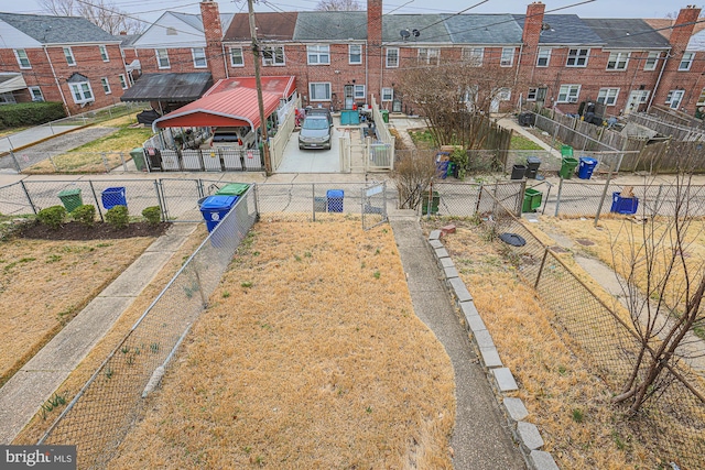 drone / aerial view featuring a residential view