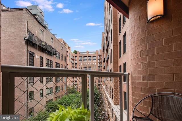 view of balcony