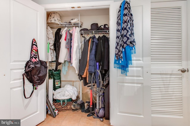 view of closet