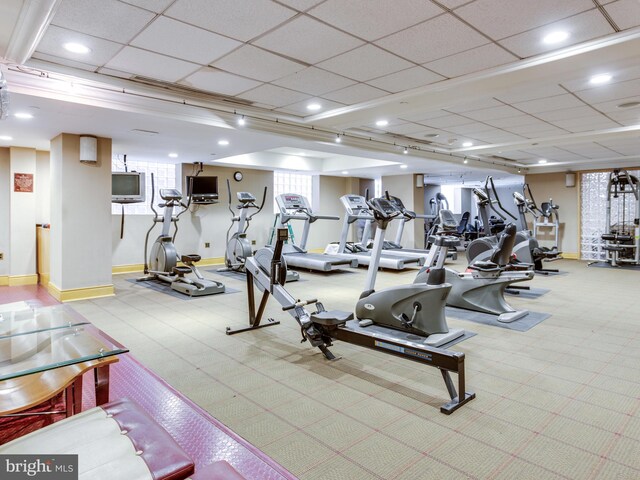 view of exercise room