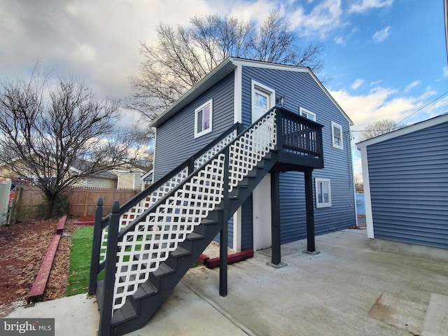 back of house featuring a patio area