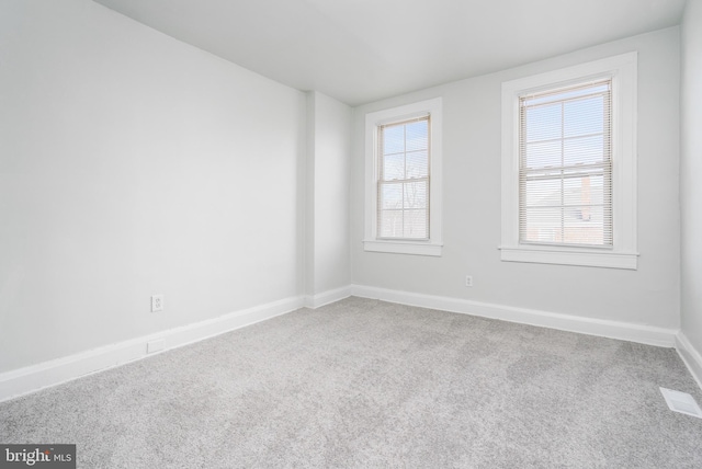 view of carpeted empty room