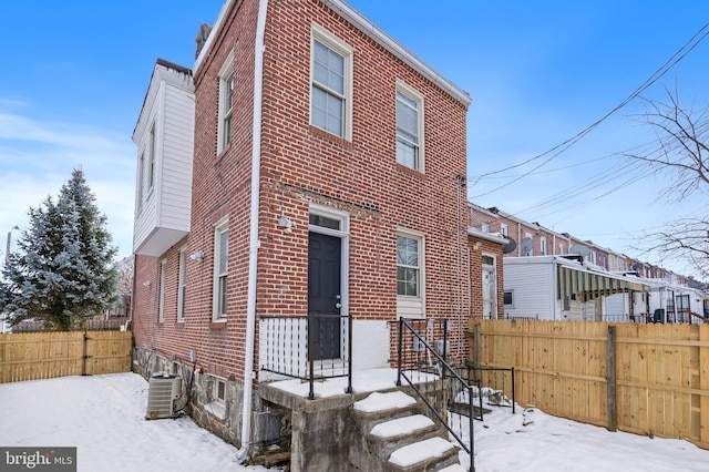 exterior space with central AC unit