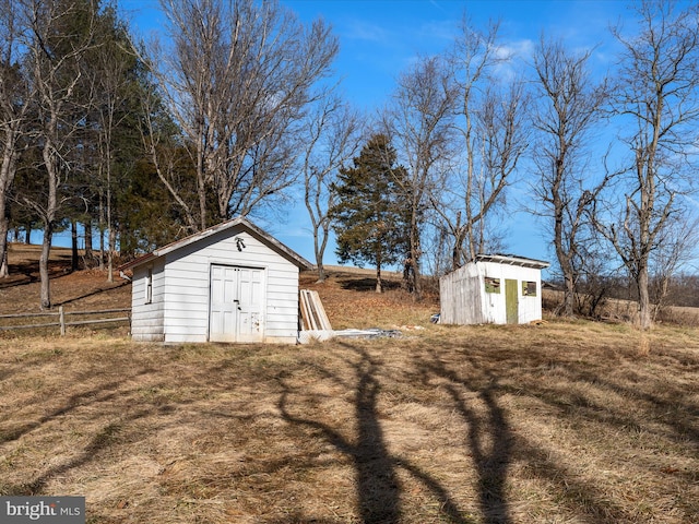 view of outdoor structure