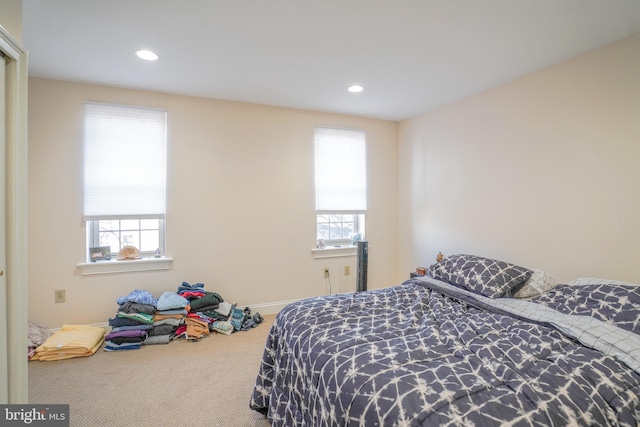 bedroom with carpet flooring