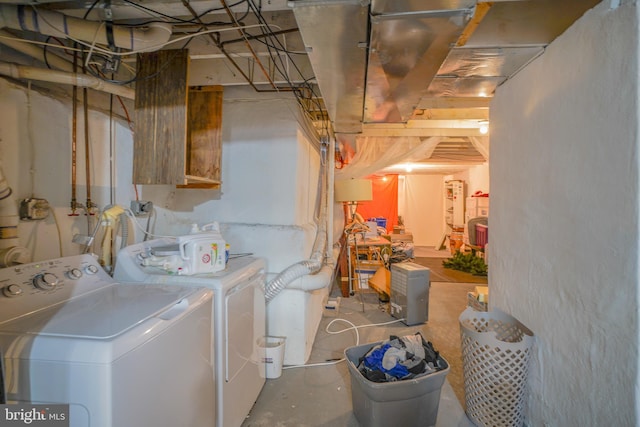 laundry room featuring separate washer and dryer