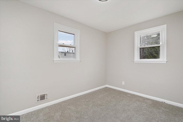 view of carpeted empty room