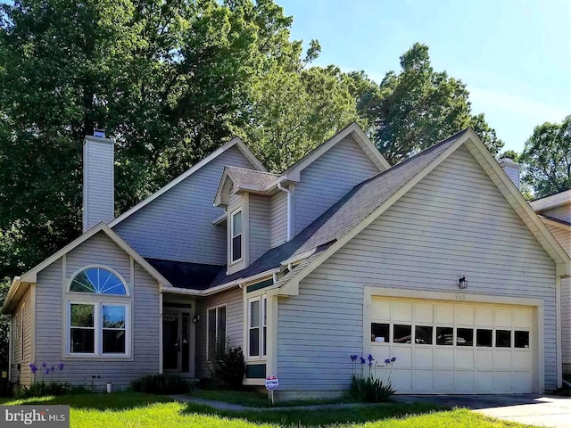 exterior space featuring a garage