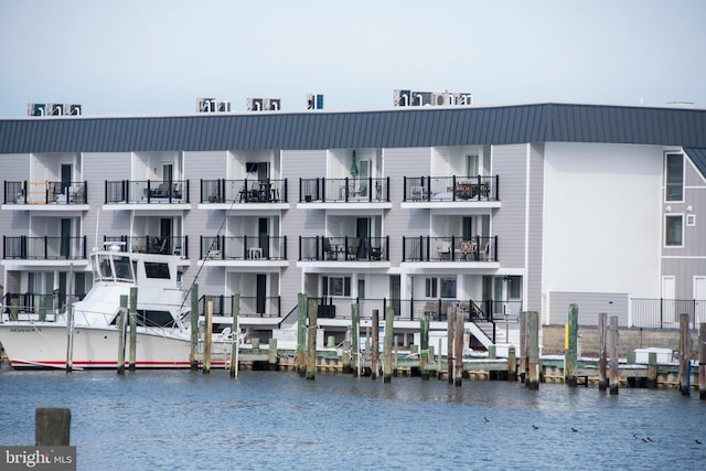 view of property featuring a water view