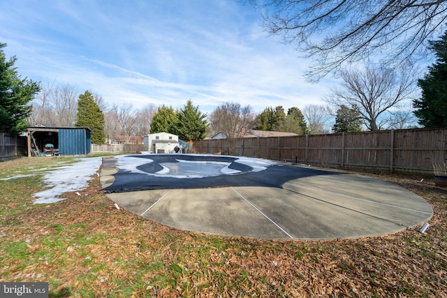 view of pool