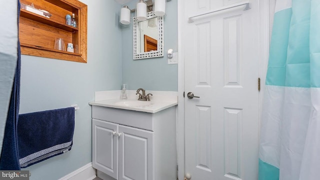 bathroom featuring vanity