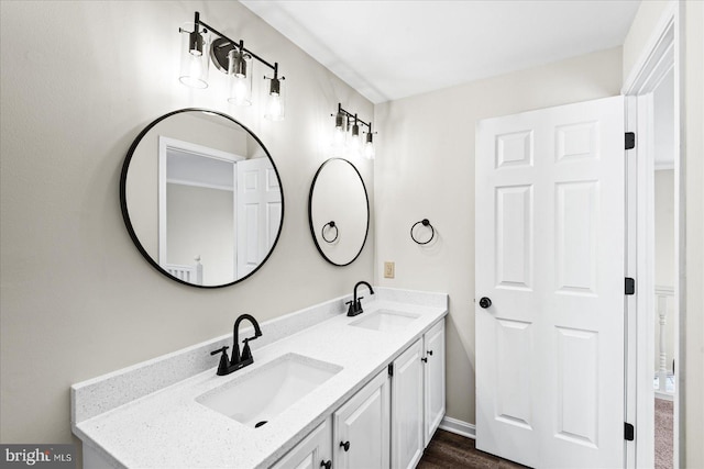 bathroom featuring vanity