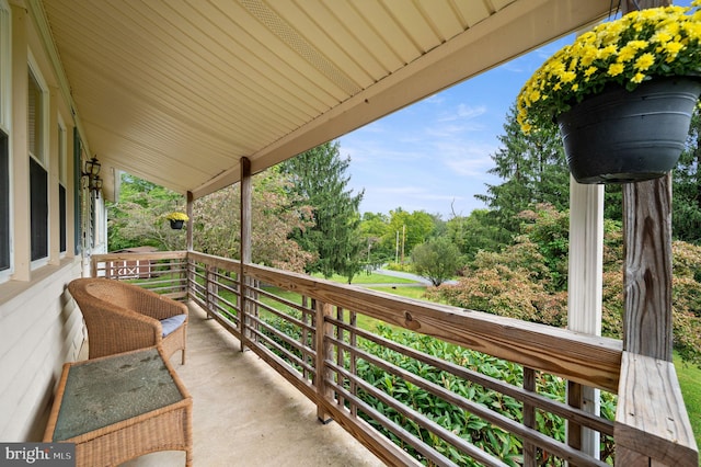 view of balcony