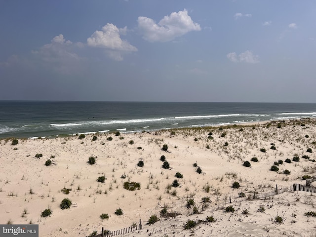 property view of water with a view of the beach