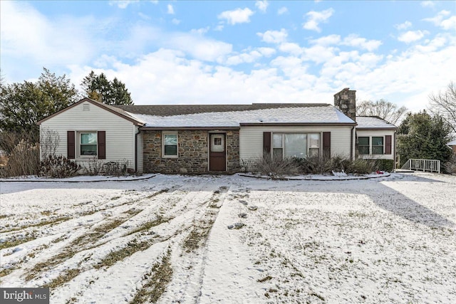 view of ranch-style home