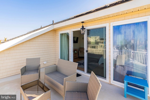 view of patio with outdoor lounge area