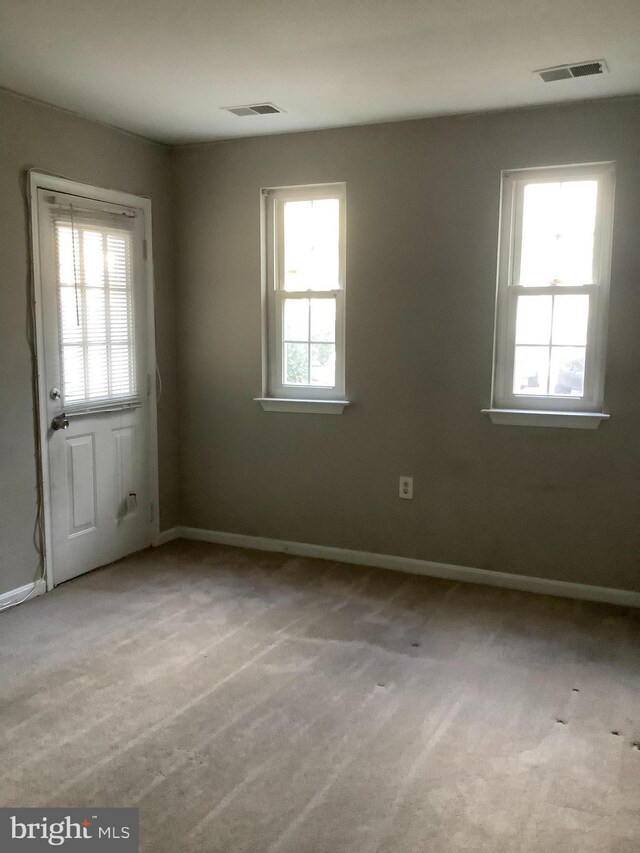 view of carpeted empty room