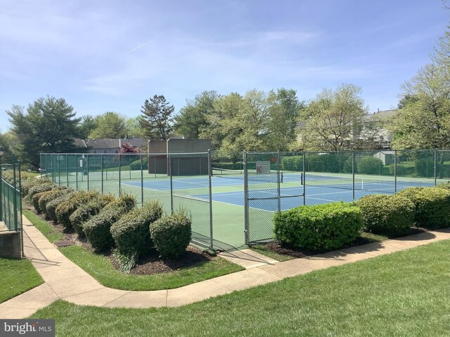 view of sport court