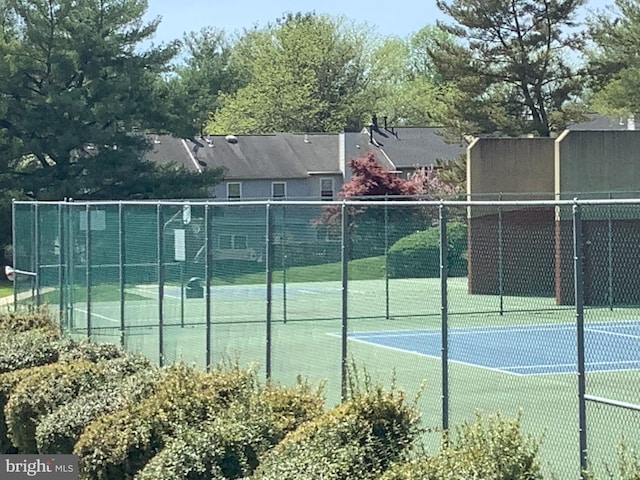 view of tennis court