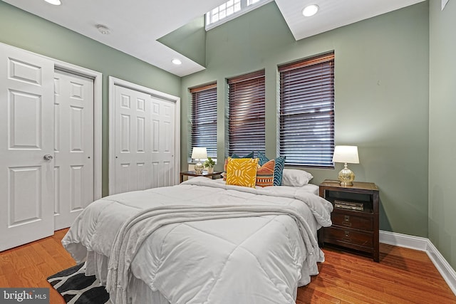 bedroom featuring hardwood / wood-style flooring