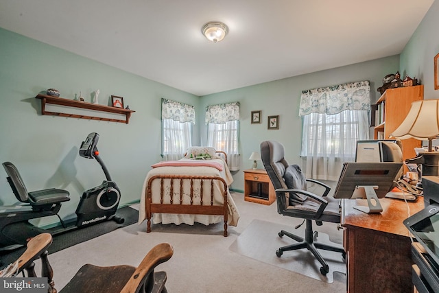 bedroom featuring carpet floors