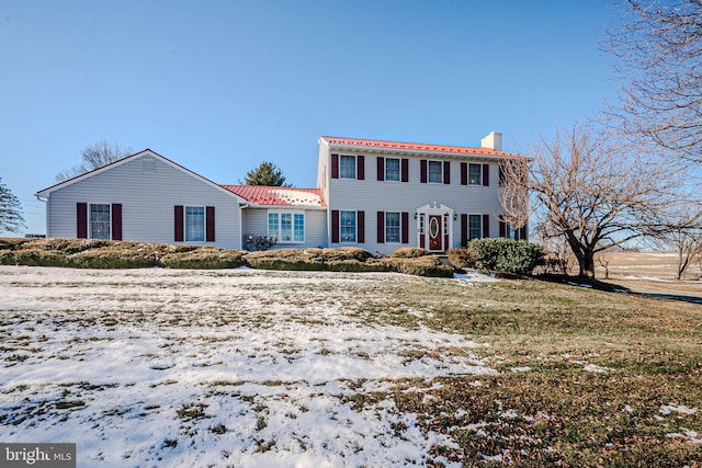 view of colonial inspired home