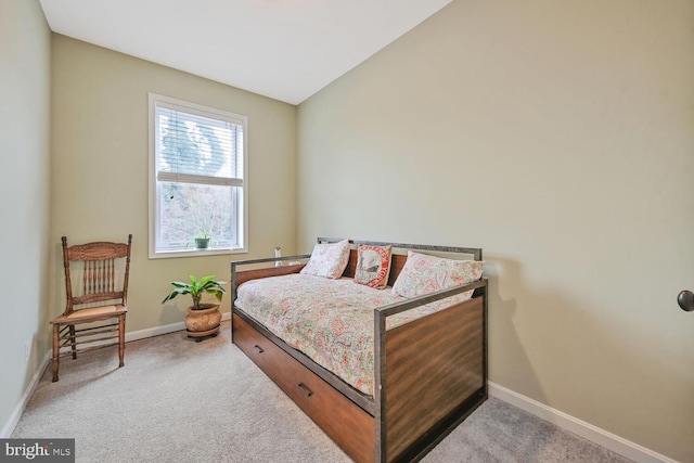 bedroom featuring baseboards and carpet floors