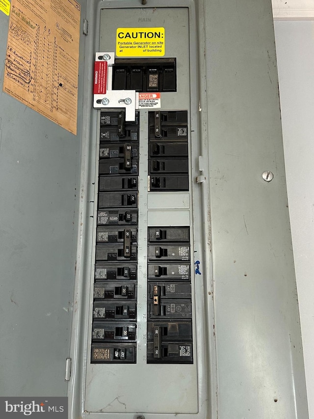 utility room featuring electric panel