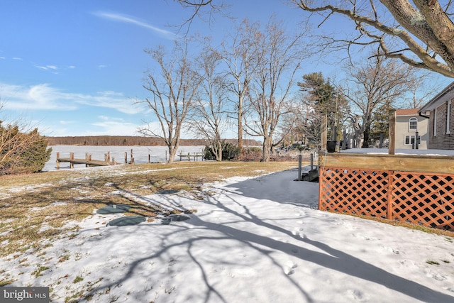 view of snowy yard