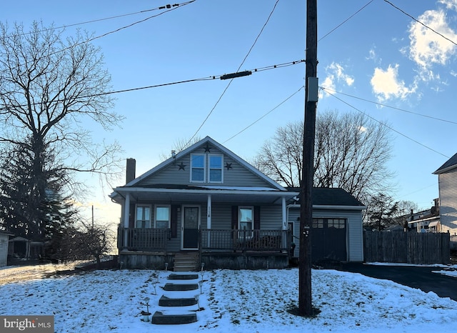 bungalow-style house with covered porch