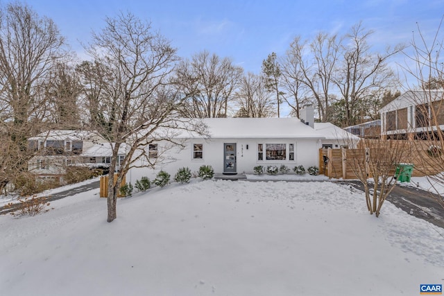 view of ranch-style home