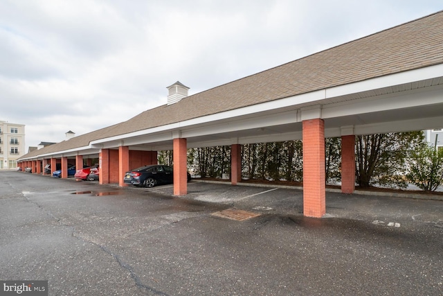 view of parking / parking lot